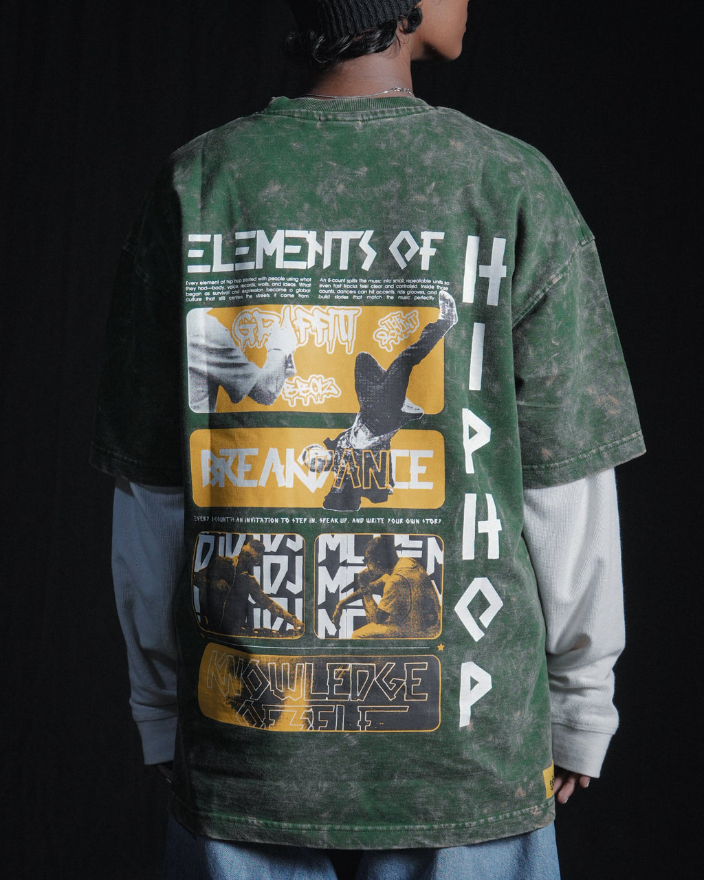 Foundation Tee Green — Knowledge Is the Base