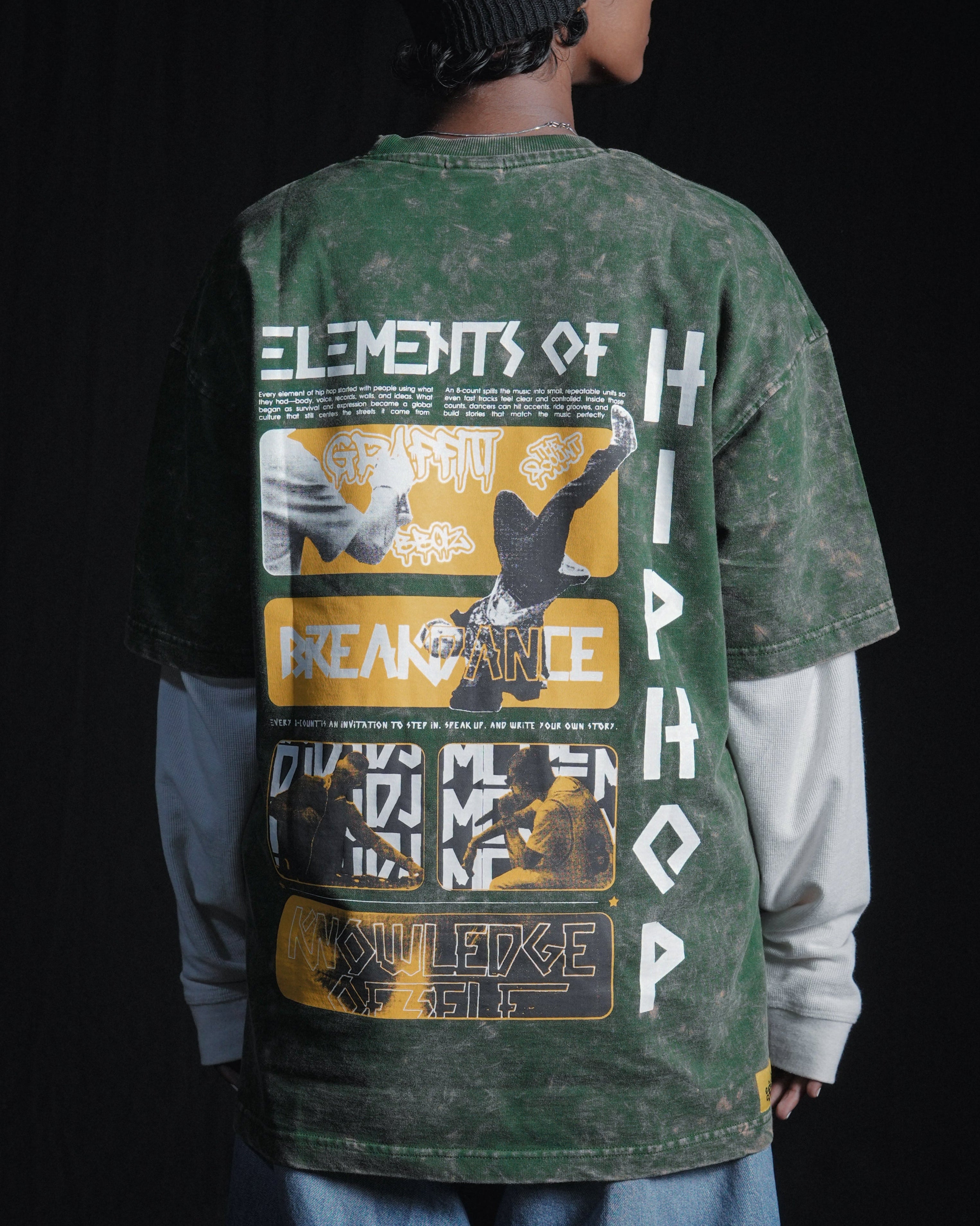 Foundation Tee Green — Knowledge Is the Base