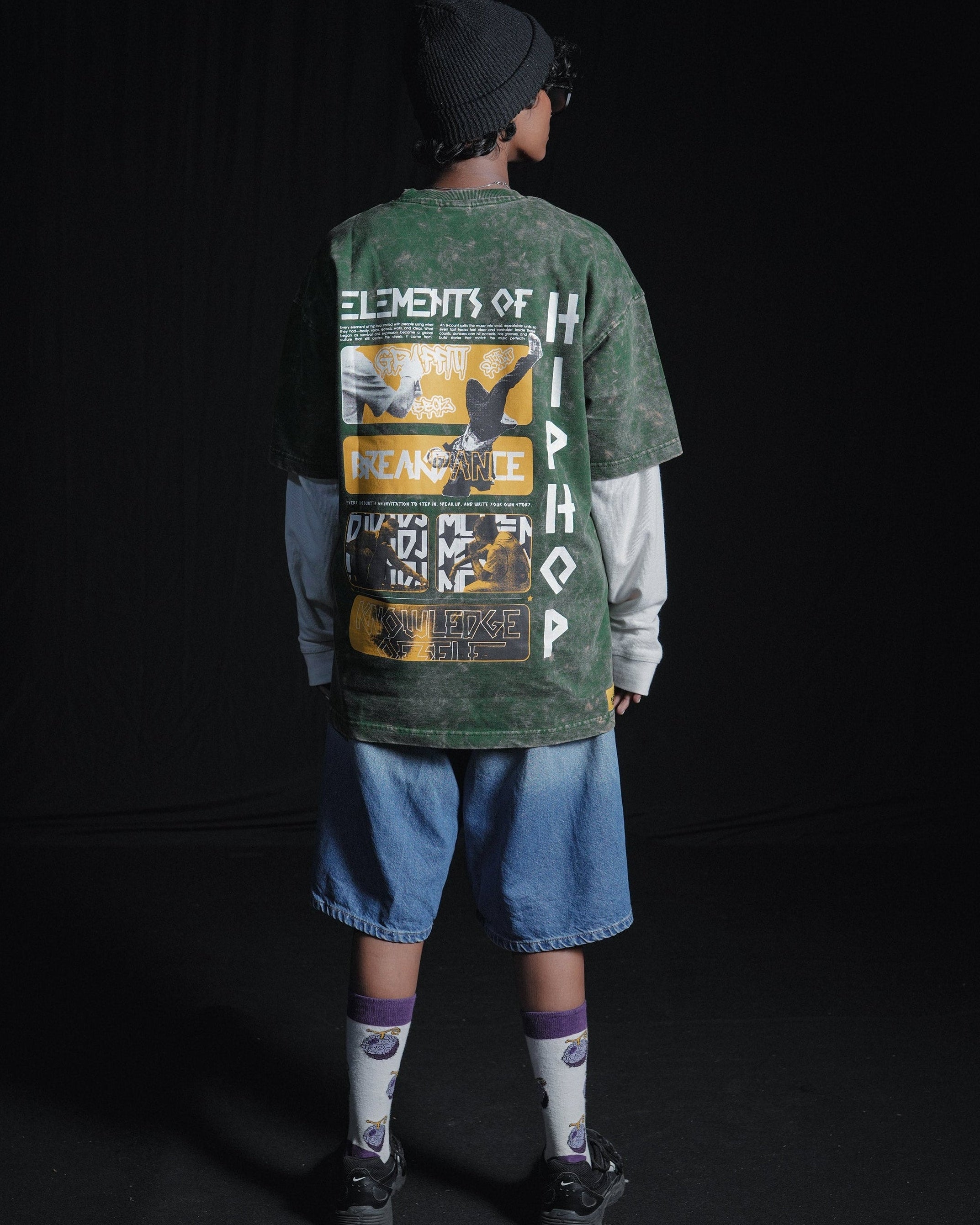 Foundation Tee Green — Knowledge Is the Base